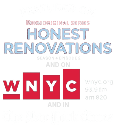HONEST RENO and WNYC and NYT logo inverted